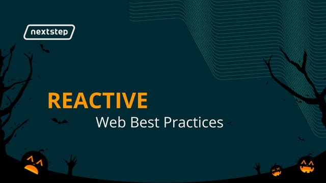 Reactive Web Best Practices