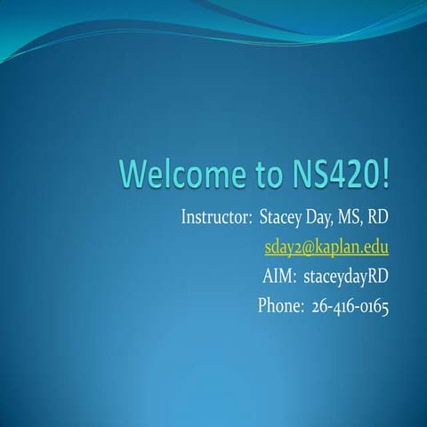 Ns420 coursesyllabuspresentation