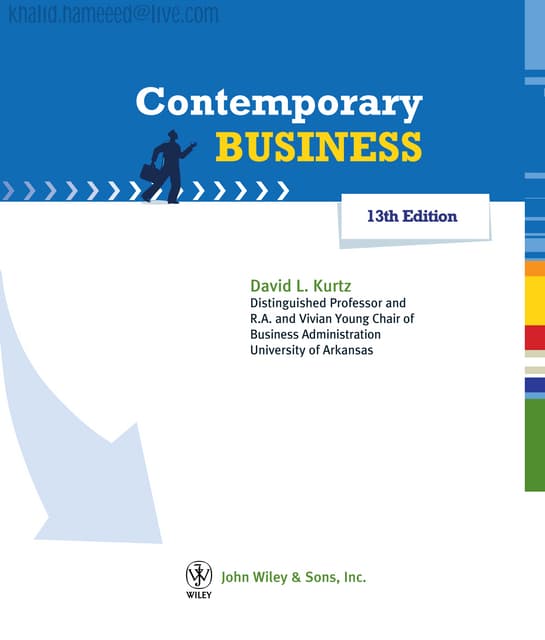 Contemporary business 13th edition 