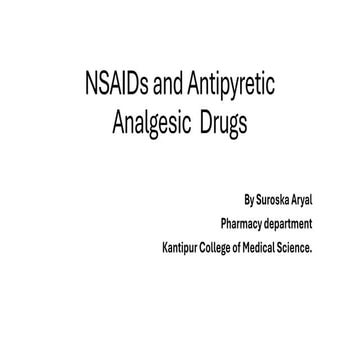 Comprehensive Overview of NSAIDs, Analgesics, and Antipyretic Drugs in ...