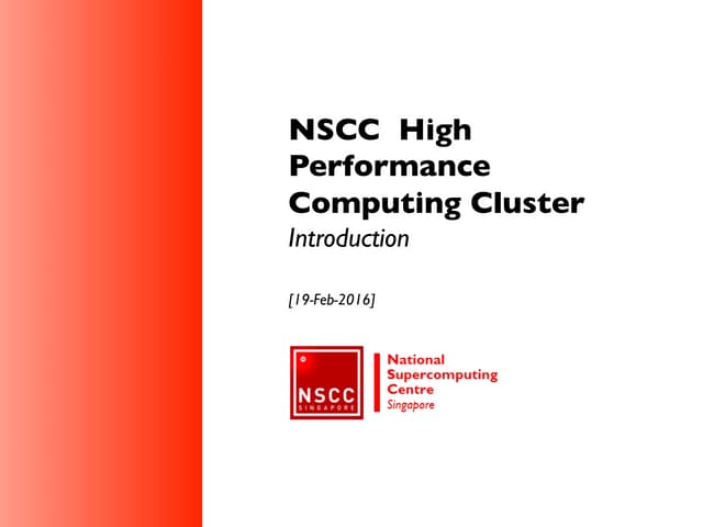 NSCC Training  Introductory Class