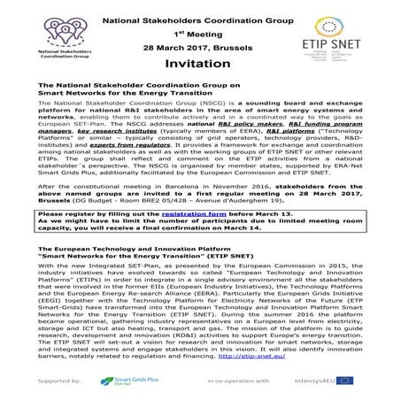 National Stakeholders Coordination Group Meeting 1- Invitation and agenda v4.0