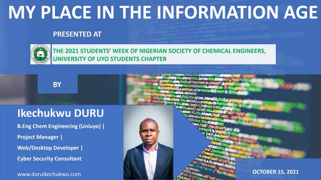 My Place in the Information Age 