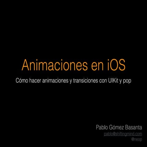 iOS Animations using Pop