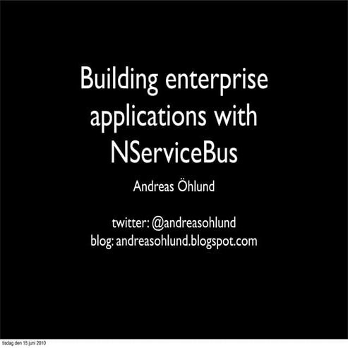 NServiceBus-Devsum10