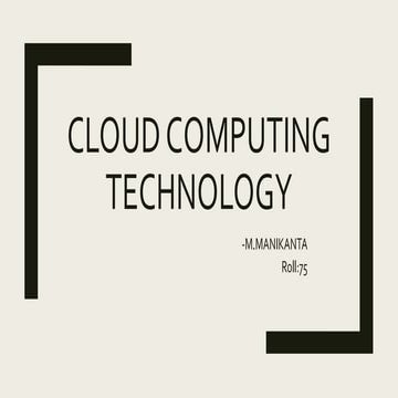 cloud computing technology