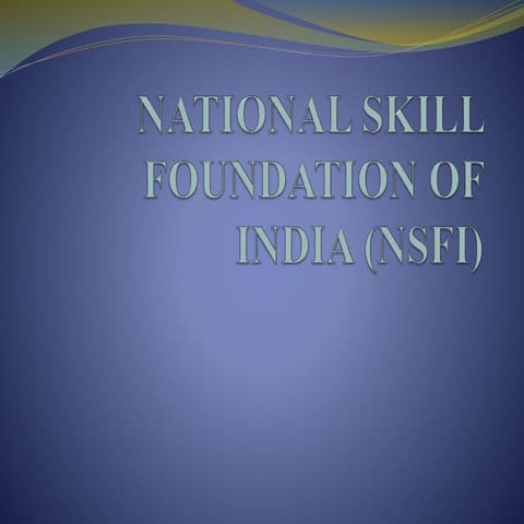 national skill foundation of india