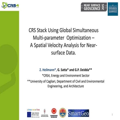 Near Surface Geoscience Conference 2015, Turin - A Spatial Velocity Analysis ...