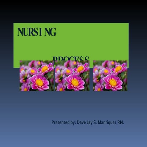 Nursing Process (ADPIE) recopied from the original author of this ppt jeena.aejy