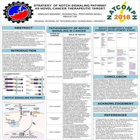 STRATEGY OF NOTCH SIGNALING PATHWAY AS NOVEL CANCER THERAPEUTIC TARGET ...