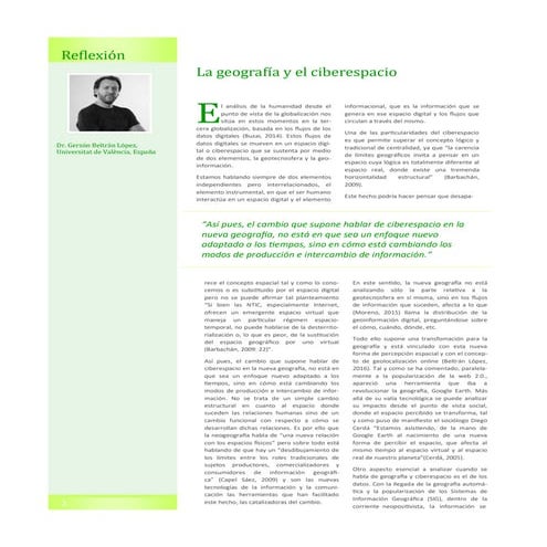 La geografia y el ciberespacio