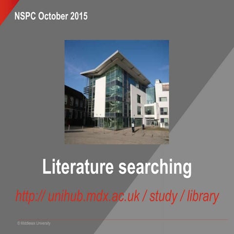 NSPC follow up literature searching