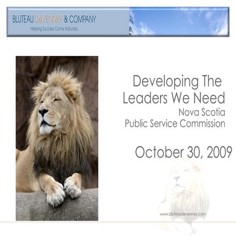 NSPSC - Developing the Leaders We Need