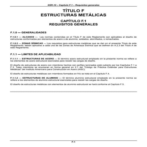 Nsr 10 titulo-f | PDF