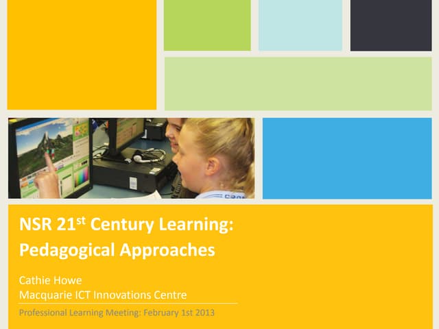 Nsr 21st c learning pedagogical approaches