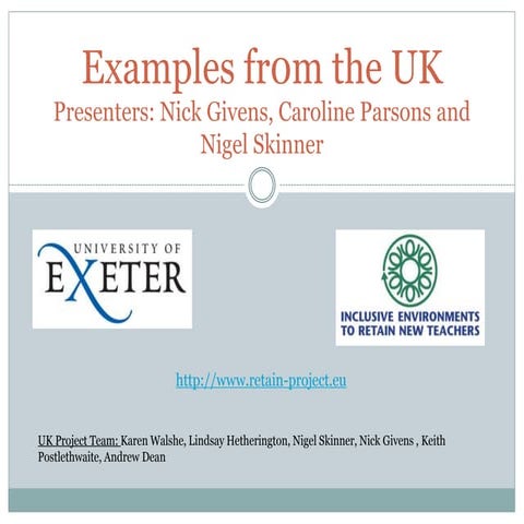 Examples from the UK