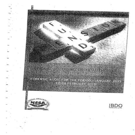 NSSA Zimbabwe Forensic Audit Report