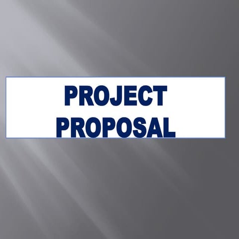 Comprehensive Project Proposal for New Sapang Senior Citizen ...