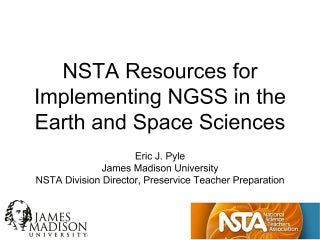 Click to view NSTA Resources for NGSS in the Earth and Space Sciences