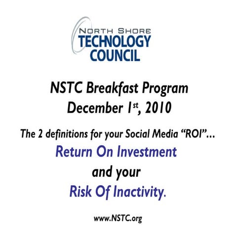 Nstc social media dec 2010
