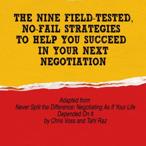 Never Split the Difference Cheat-Sheet | PDF
