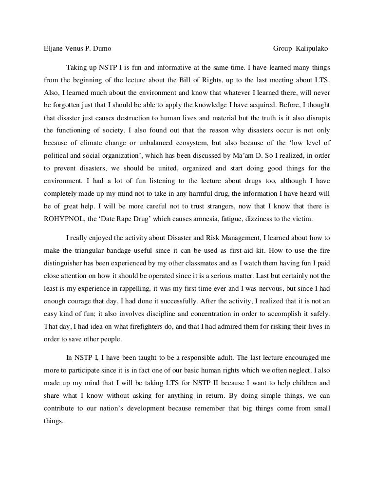 Narrative report on outreach program image