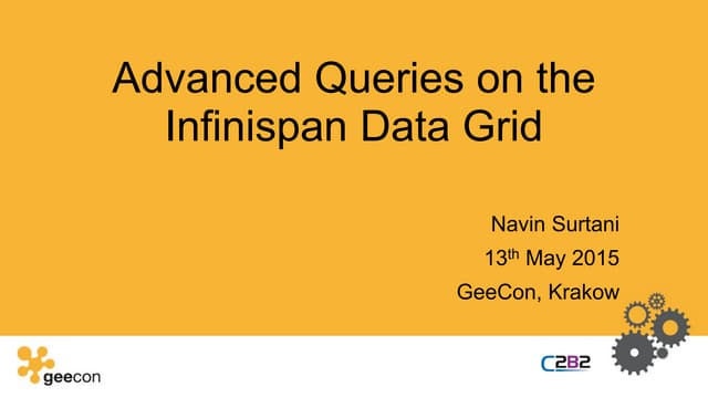 Advanced queries on the Infinispan Data Grid 