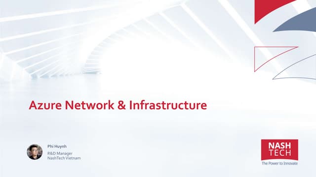 Azure network and infrastructure