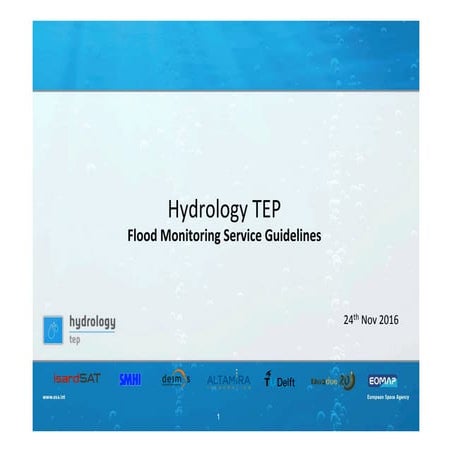 Hydrology TEP Flood Mapping Quick Guide