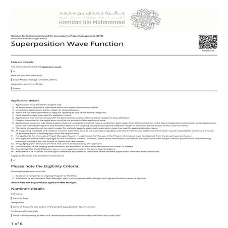 Nta superposition wave function