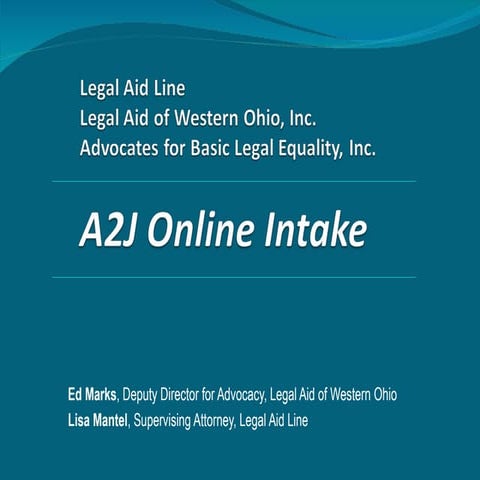 Online Intake LAWO Slideshow