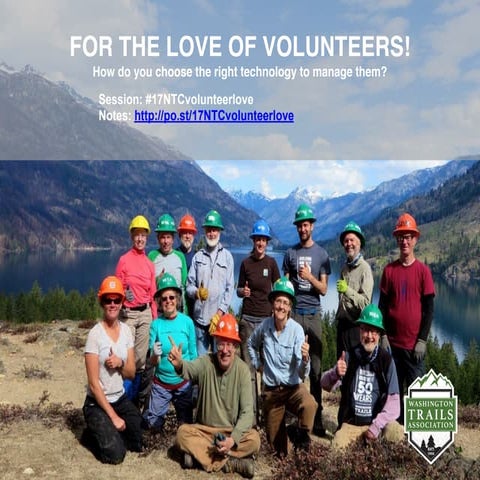For the Love of Volunteers! How Do You Choose the Right Technology to Manage ...
