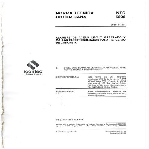 Ntc 5806 rev. 2014 07-23 | PDF