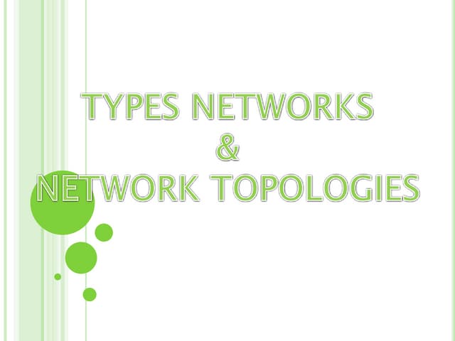 Network types & its topology