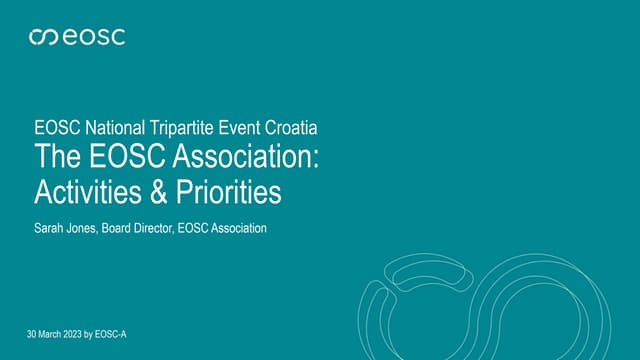 EOSC Association priorities and activities