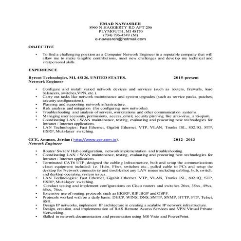 Nt eng  nawasreh`s resume