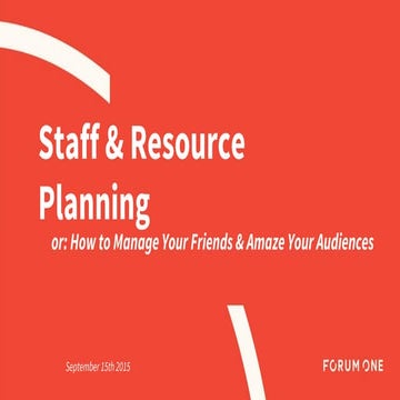 Staff Resource Planning