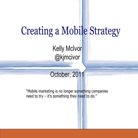 Non-Profit workshop - mobile strategy