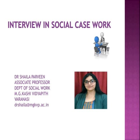 Nterview in social case work
