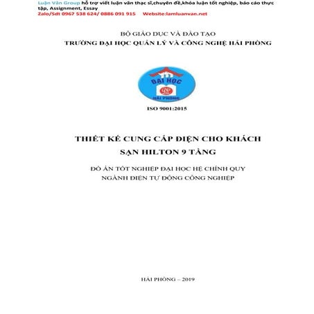 Đồ án Thiết kế cung cấp điện cho khách sạn Hilton 9 tầng