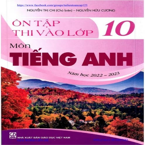 TÀI LIỆU ÔN THI VÀO LỚP 10 MÔN TIẾNG ANH 2022-2023