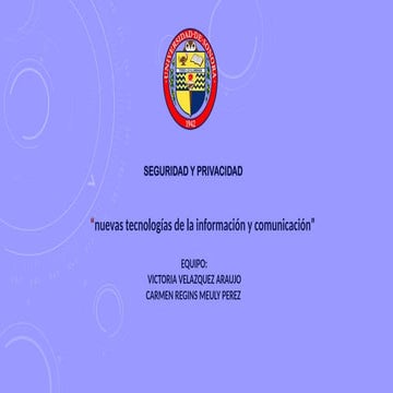 La seguridad y privacidad en ntic
