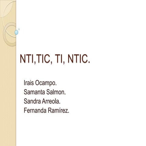 Nti, ntic, ti, tic