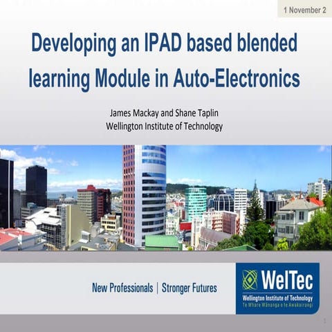 NTLTC 2011 - iPads and blended learning