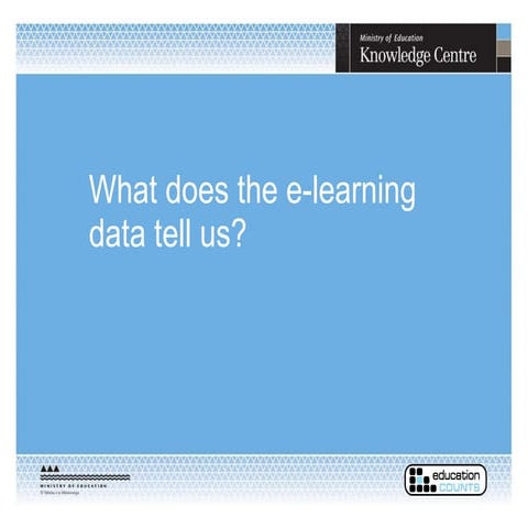 NTLTC 2011 - What does the elearning data tell us