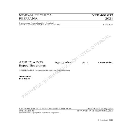 NTP agregados.pdf se usan para ver la calidada de agregados segun norma técni...
