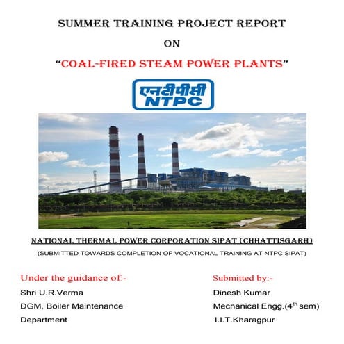 Ntpc (national thermal power corporation) sipat mechanical vocational trainin...