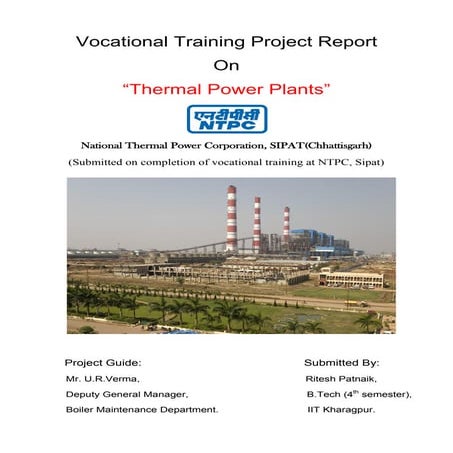 Ntpc (national thermal power corporation) sipat mechanical vocational trainin...
