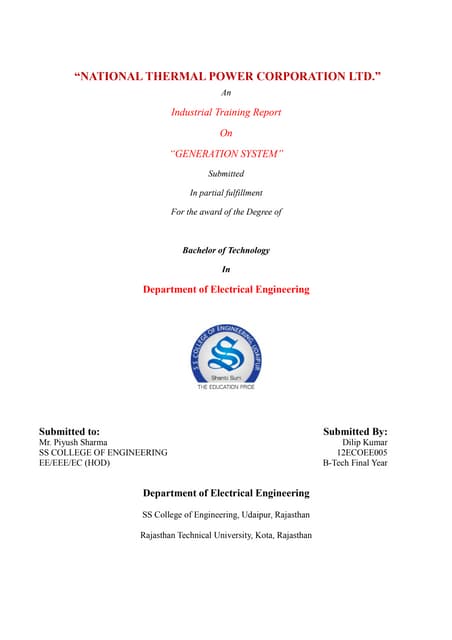 Ntpc report