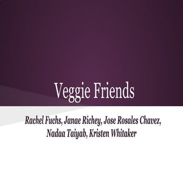 Ntr598 veggie friends presentation